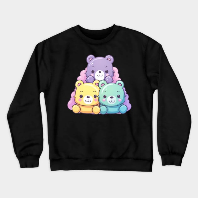 Kawaii Care Bears Crewneck Sweatshirt by Yamabushi's Kawaii Store